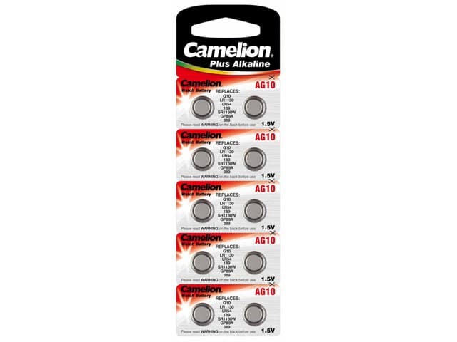 Батарейка Camelion Алкалайн AG10/10bl (10) (100)