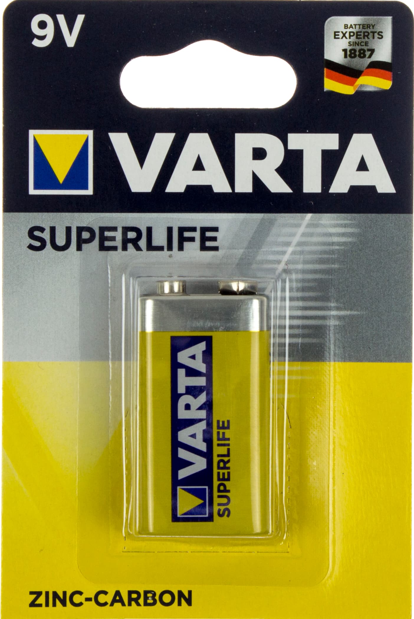 Батарейка Varta Superlife 6F22/1bl крона (10) (50)