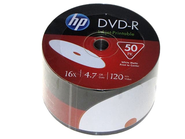  DVD-R HP 16 х 4.7Gb printable bulk (50) (600)