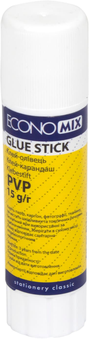 Клей-олівець Economix Е41219 15г PVP 