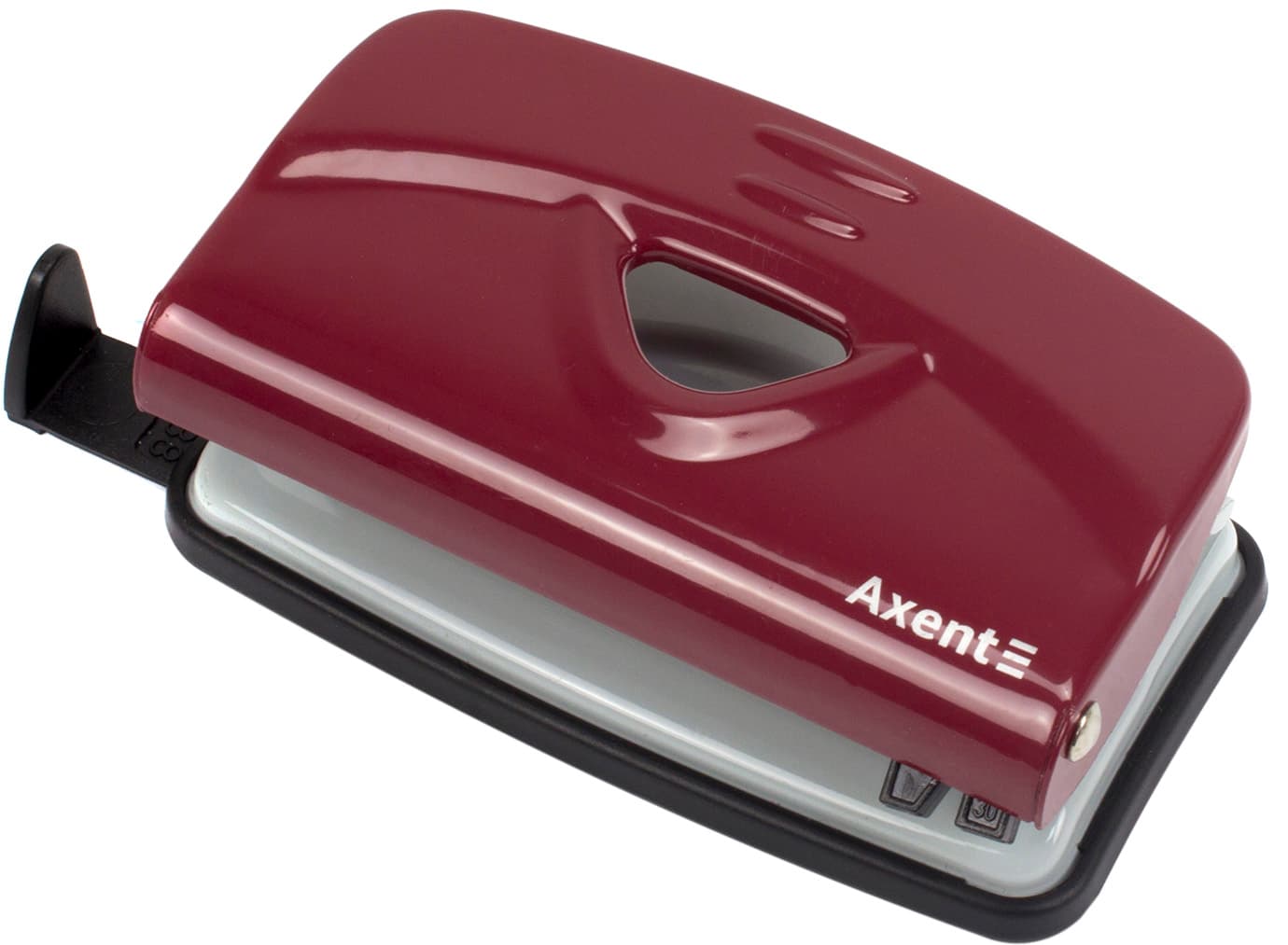 Дырокол Axent Exakt-2 10 листов металлический красный (12) 3910-06