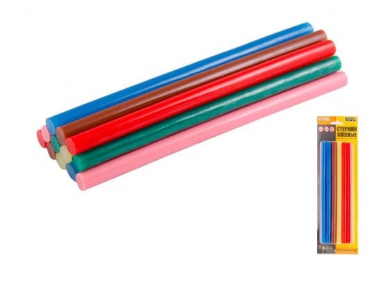 Клеевые стержни Master Tool d11,2 х200 мм цветные (12) 8896/42-0155