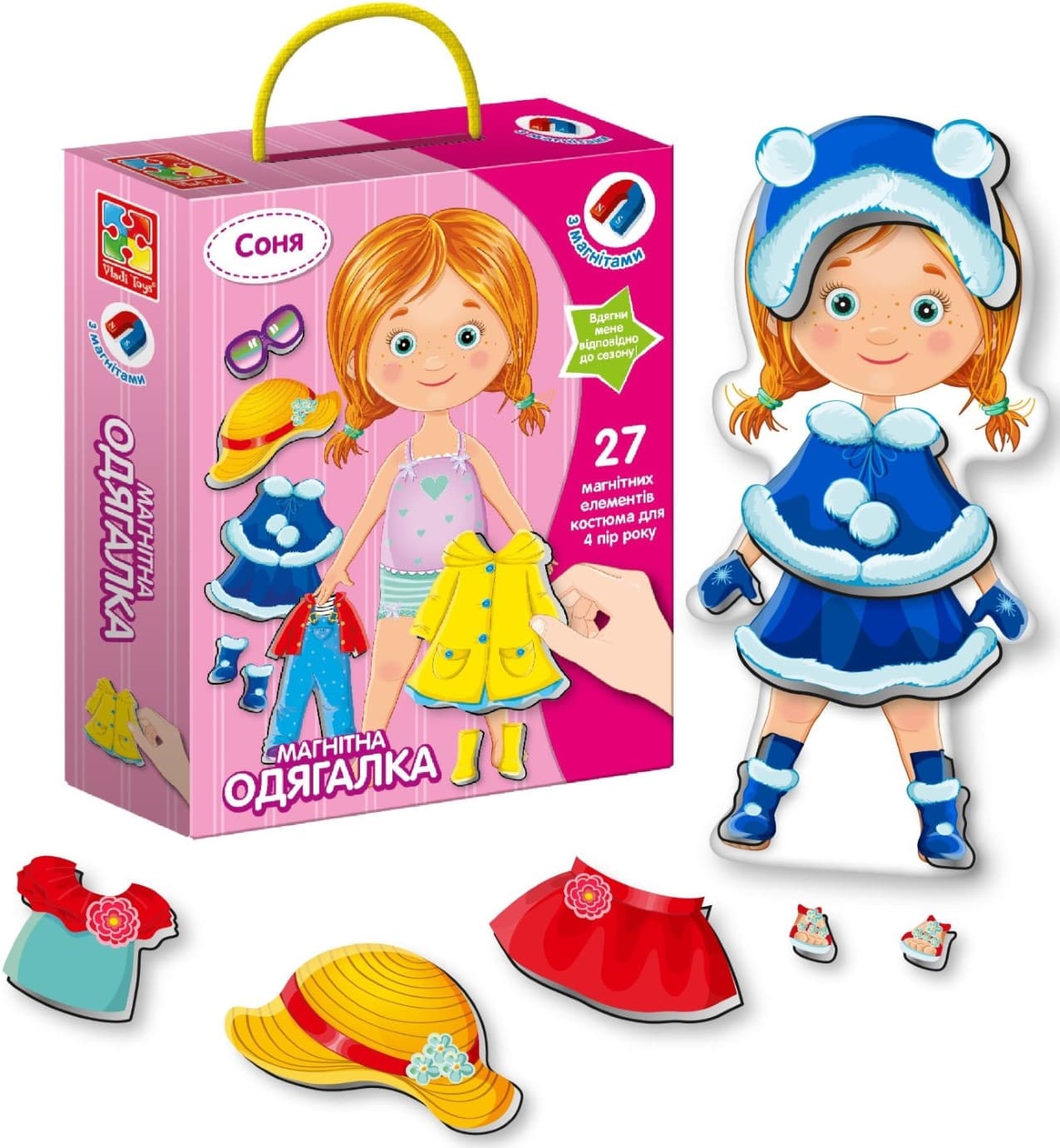 Игра на магнитах  Одевалка. Соня VT3702-07