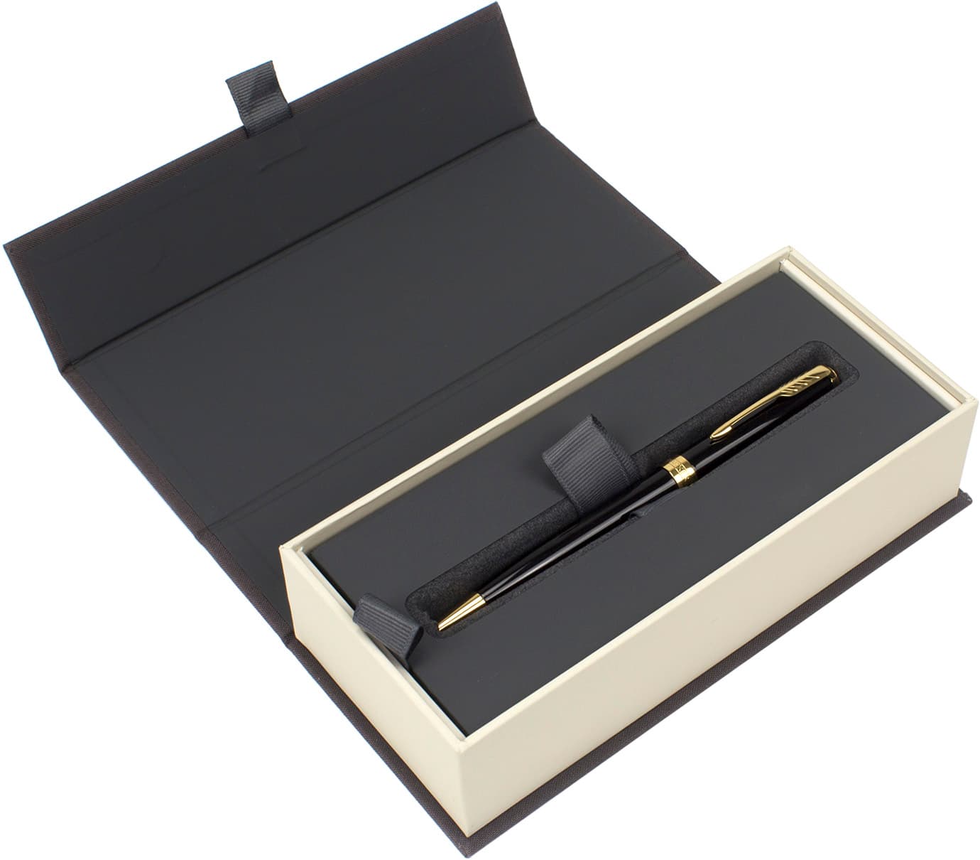 Ручка шариковая Parker Sonnet 17 Black Lacquer с позолотой 86032