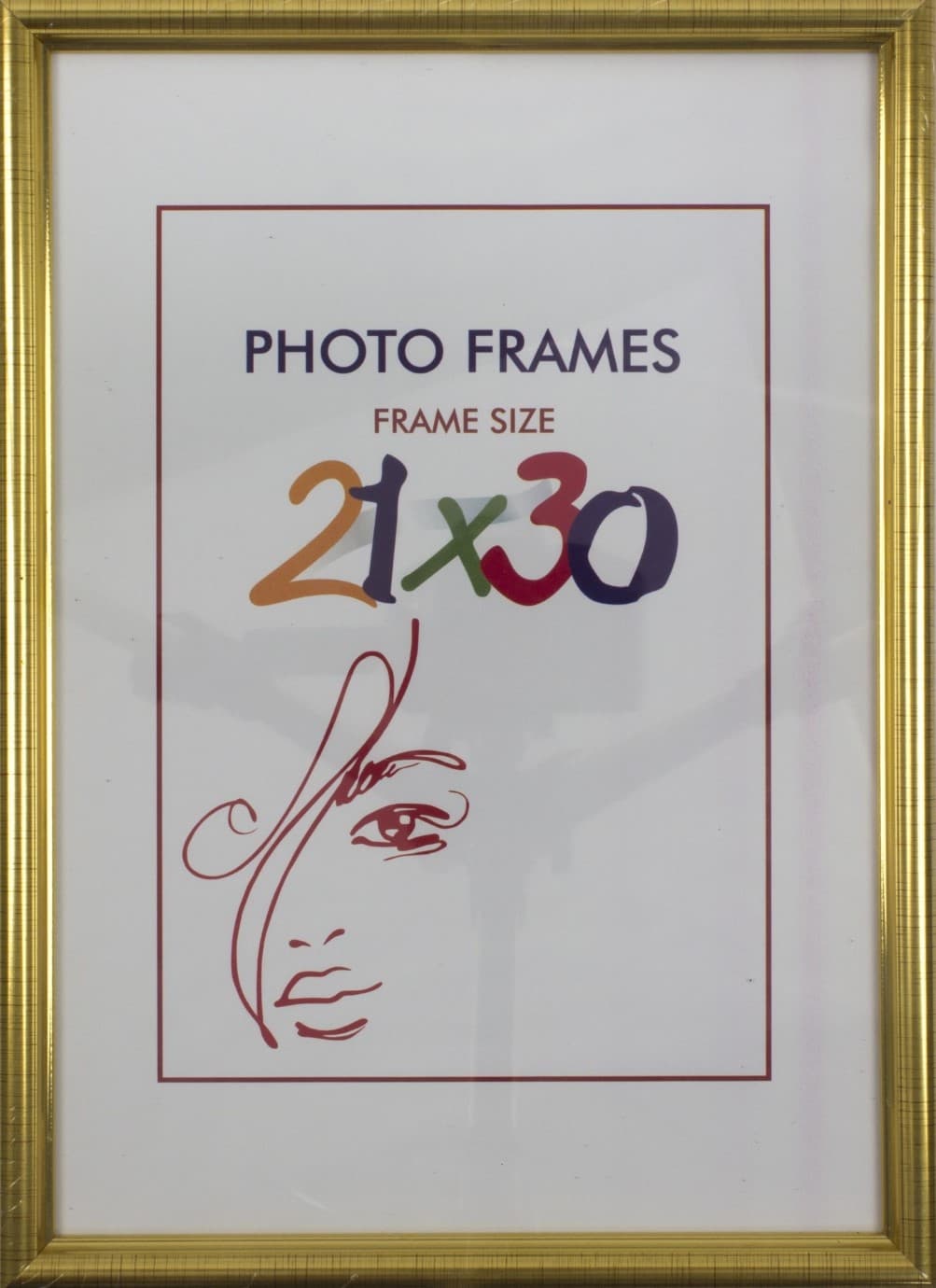 Фоторамка LA 21х30 золото (18) LA-1-007
