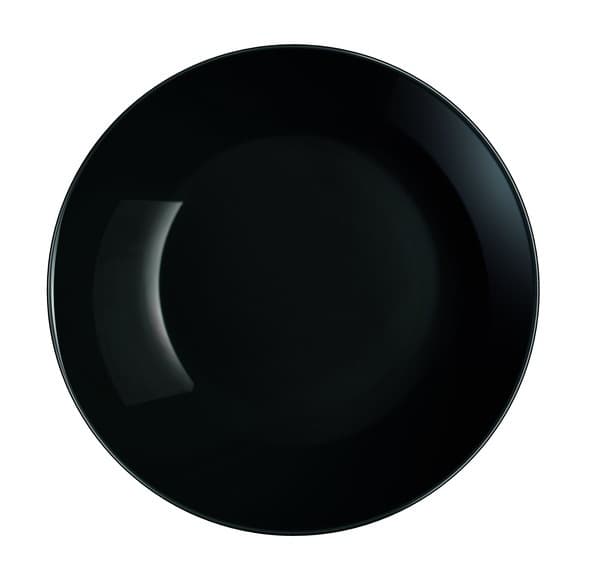Тарелка суповая стекло Luminarc. Diwali Black 20 см (6) (24) 4616/0787