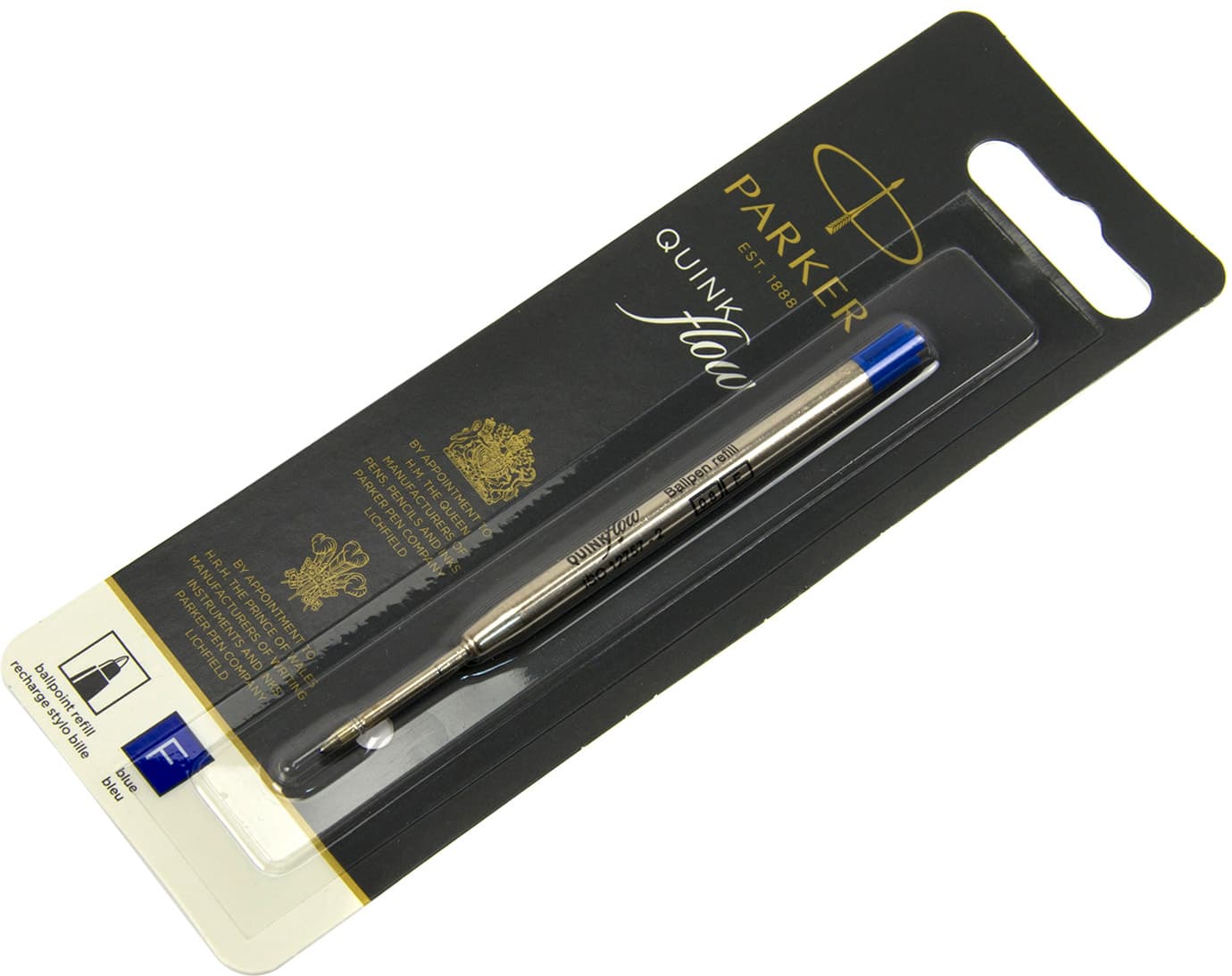 Стержень шариковый Parker QuinkFlow синий, блистер 10231BLU