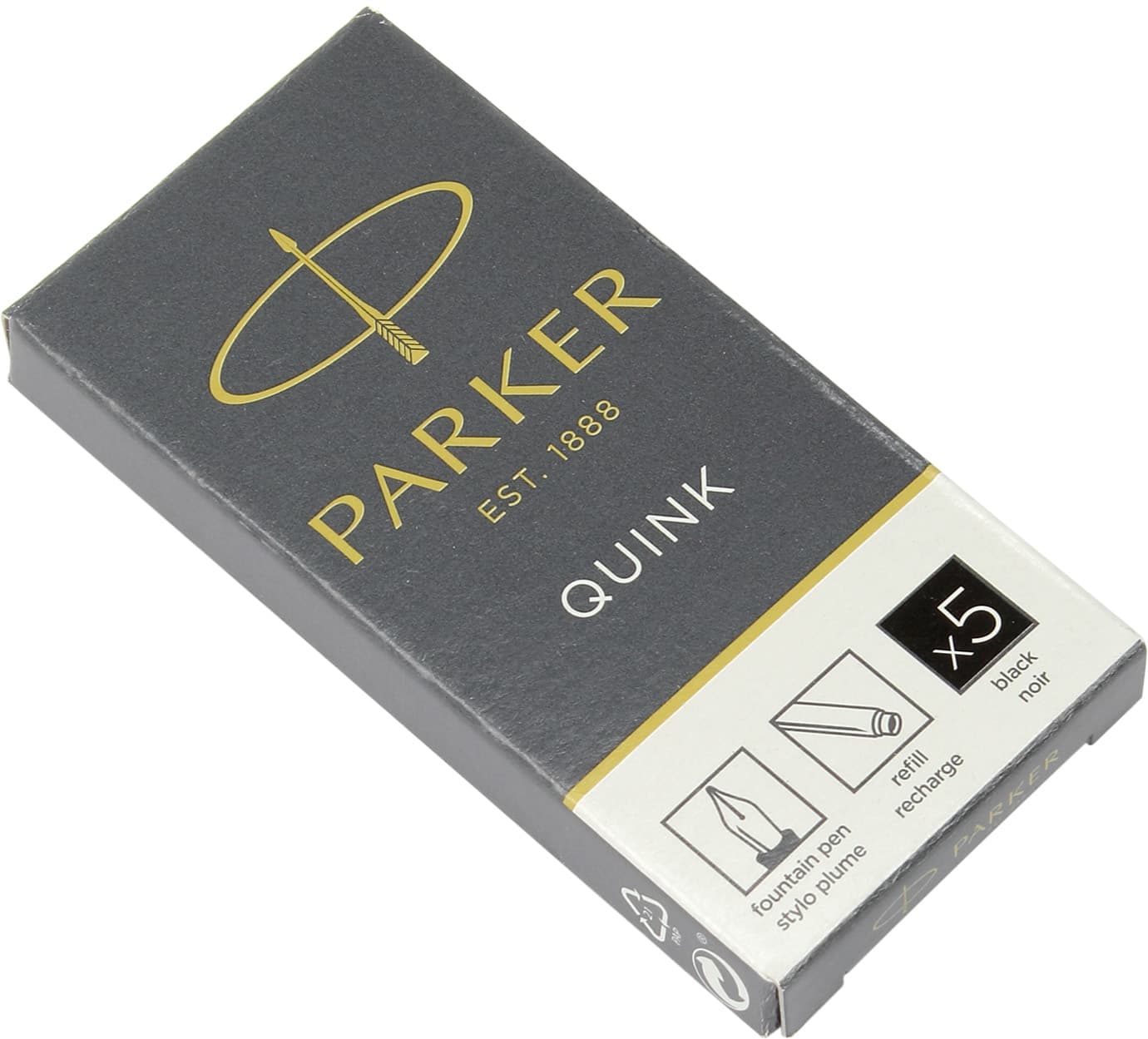 Картридж Parker Quink (5 шт) черный 11410 BK