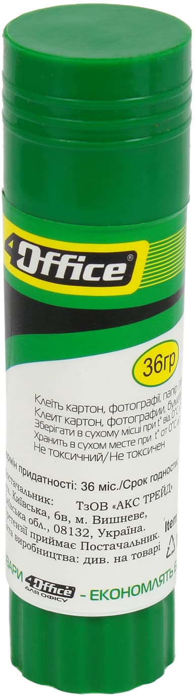 Клей-олівець 4Office 36 гр (288) 4-340