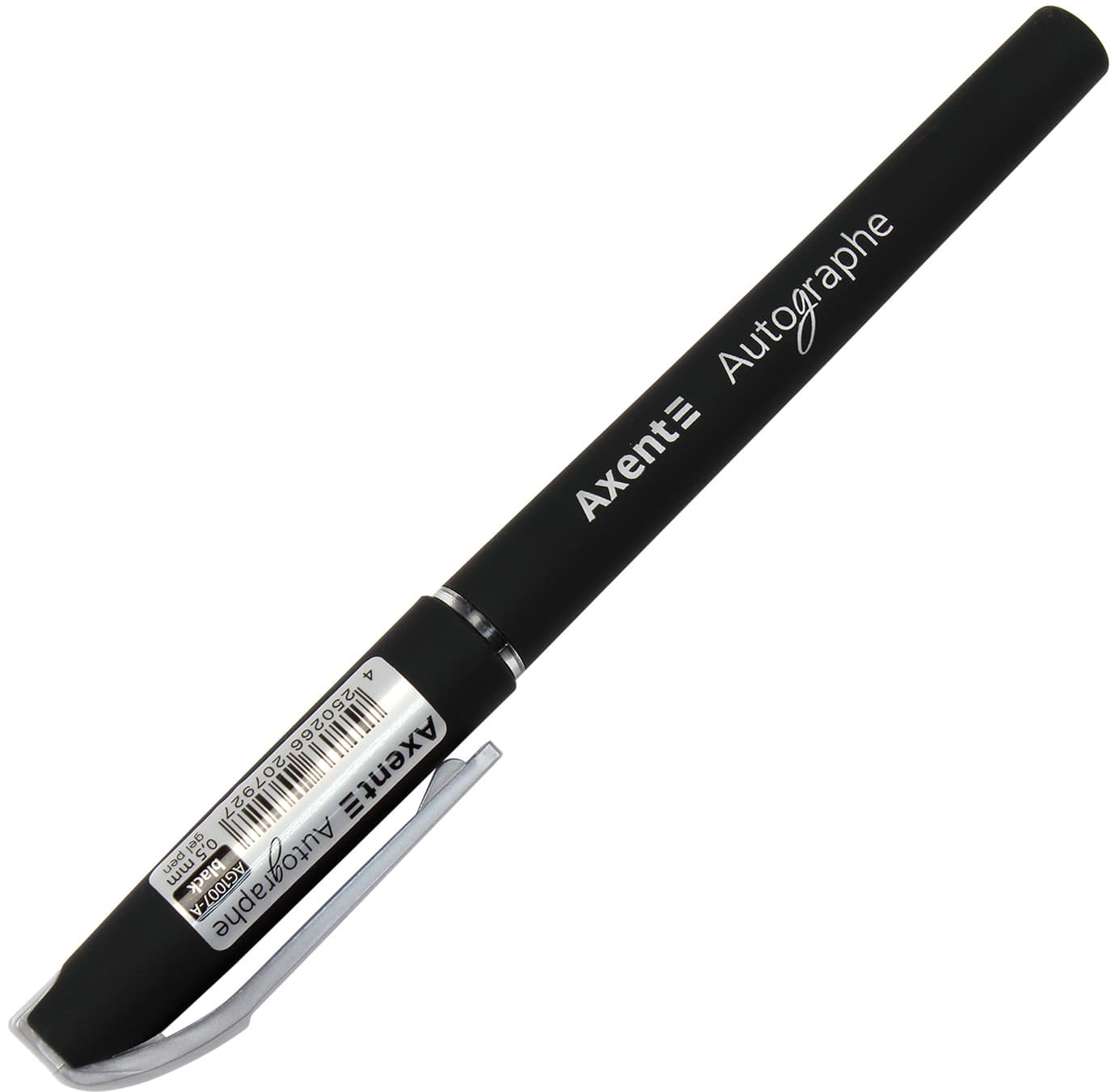 Ручка гелева Axent Autographe 0,5мм чорна (12) (144) AG1007-01