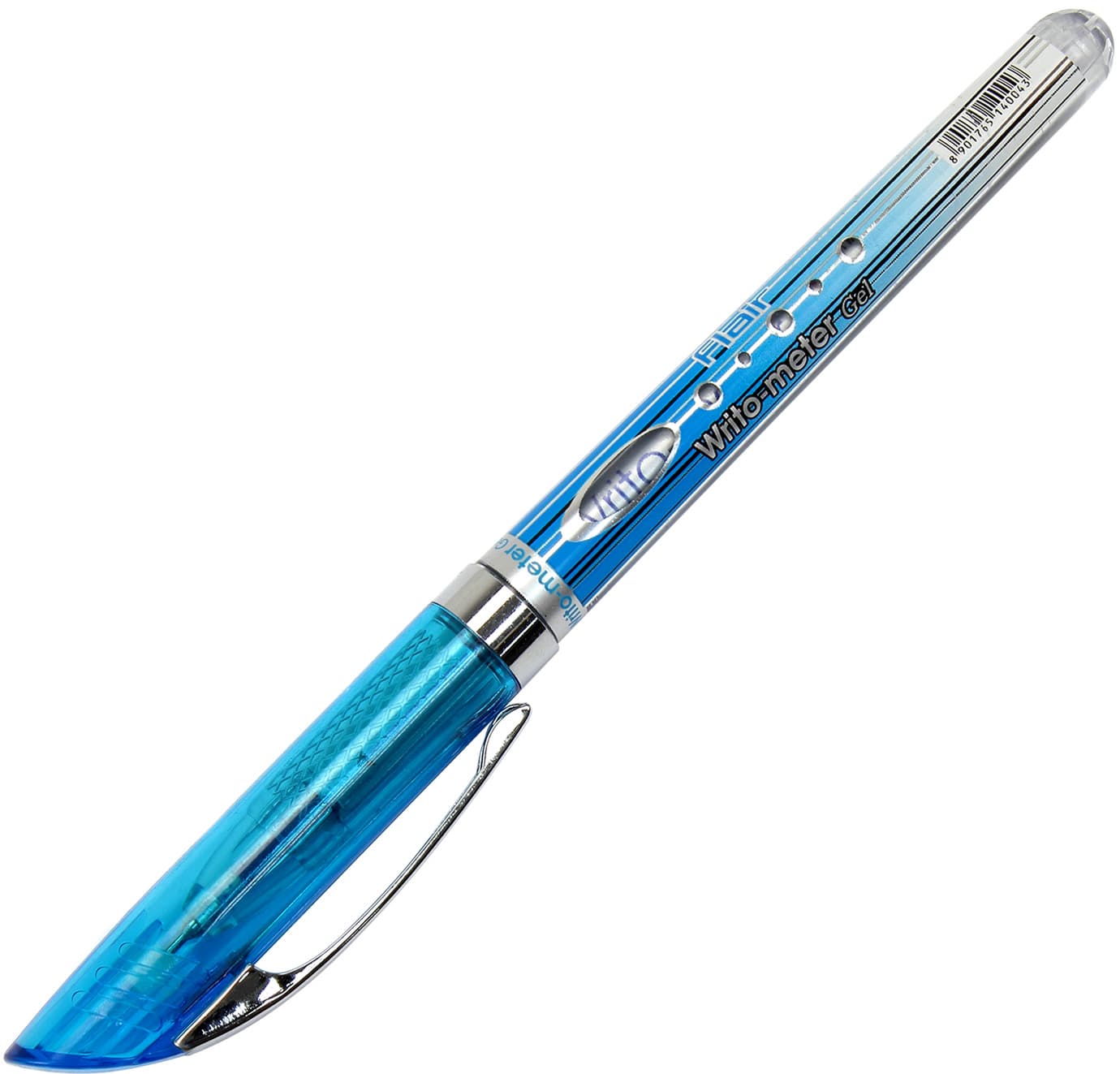 Ручка гелевая Flair Writometer gel 0,5мм синяя (12) (144) (1152) 747A=825