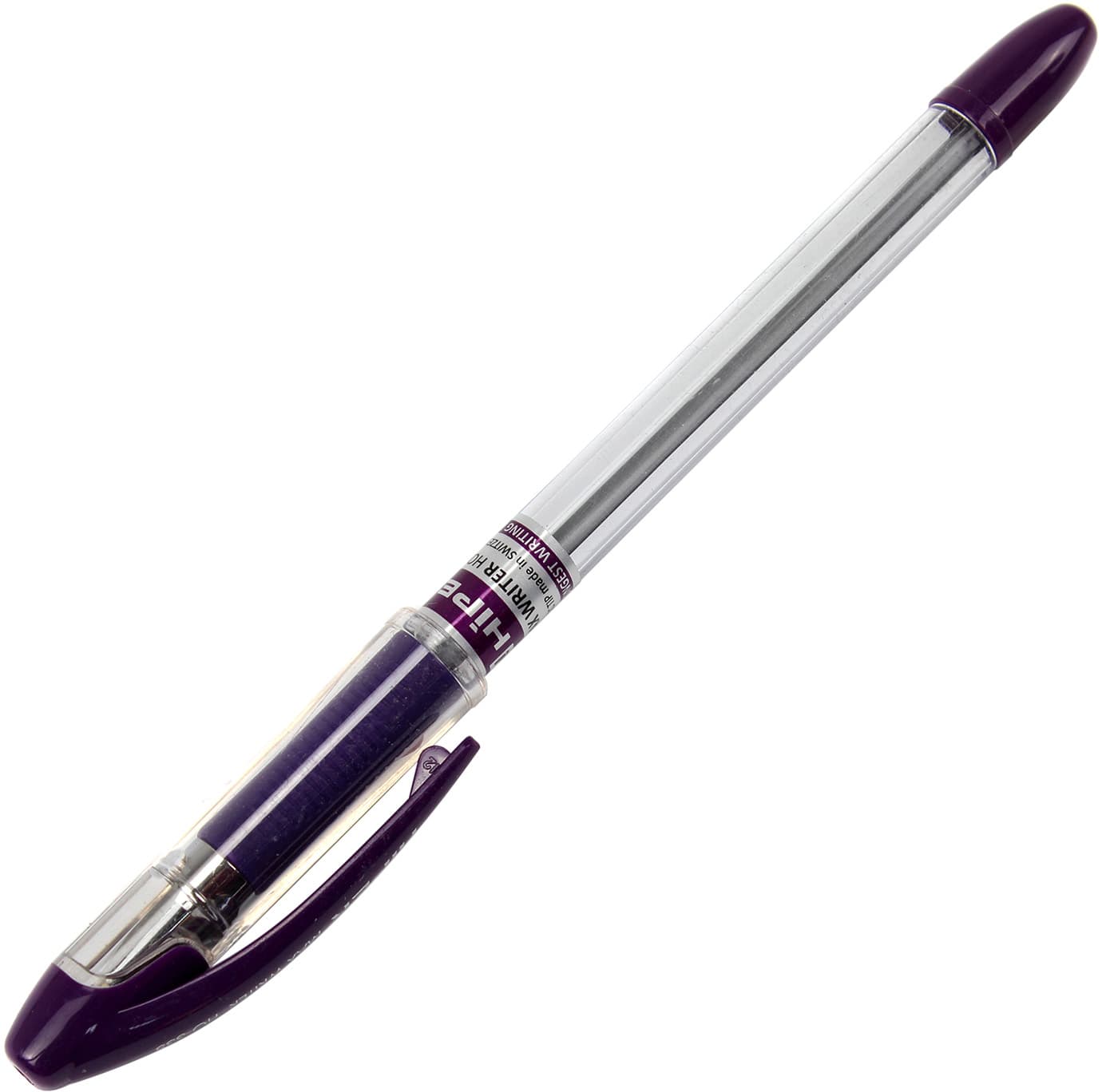 Ручка масляная шариковая Hiper Max Writer 2500 м 0,7 мм фиолетовая (10) (100) (1000) HO-335