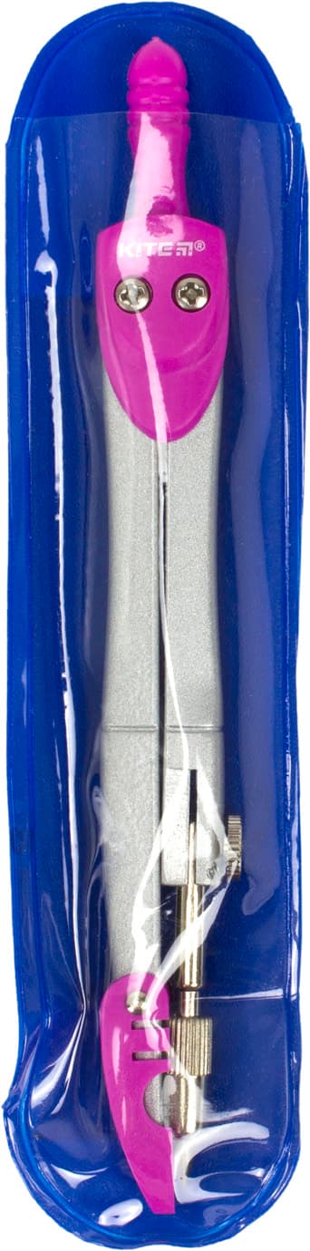 Циркуль Kite 125 мм, розовый, в чехле PVC (10) (50) K18-382-10/9982