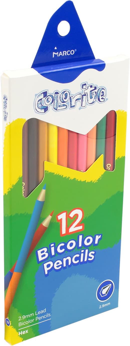 Карандаши цветные 24 цвета/12 шт Marco (12) (240) 1110-12CB 