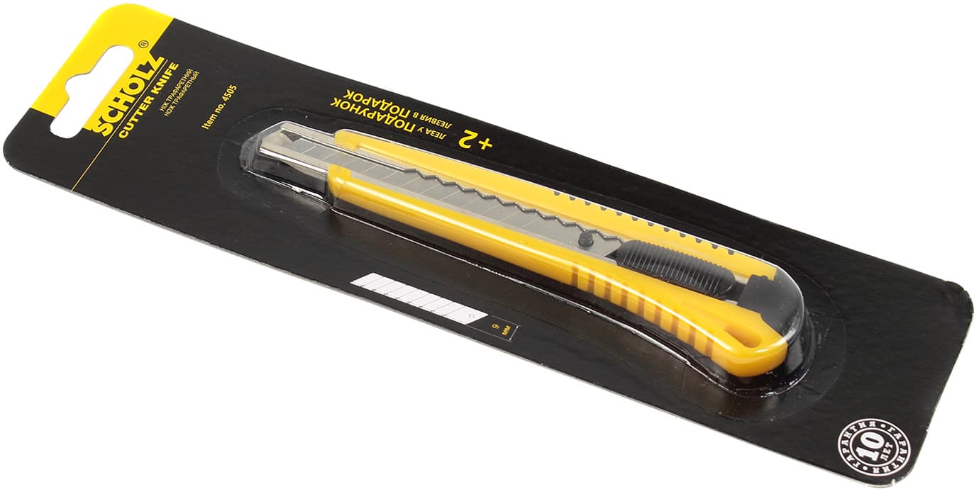 Ніж канцелярський Scholz 9 мм (12) 4505