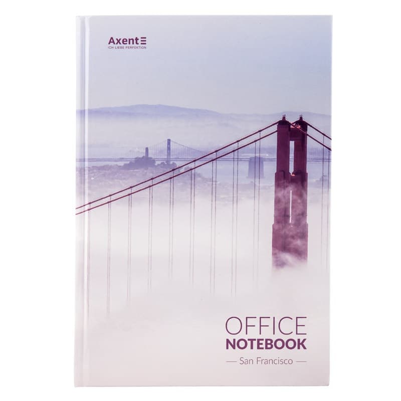Книга канцелярська A4 192 аркуша клітинка San Francisco (5) 8423-22 Axent   