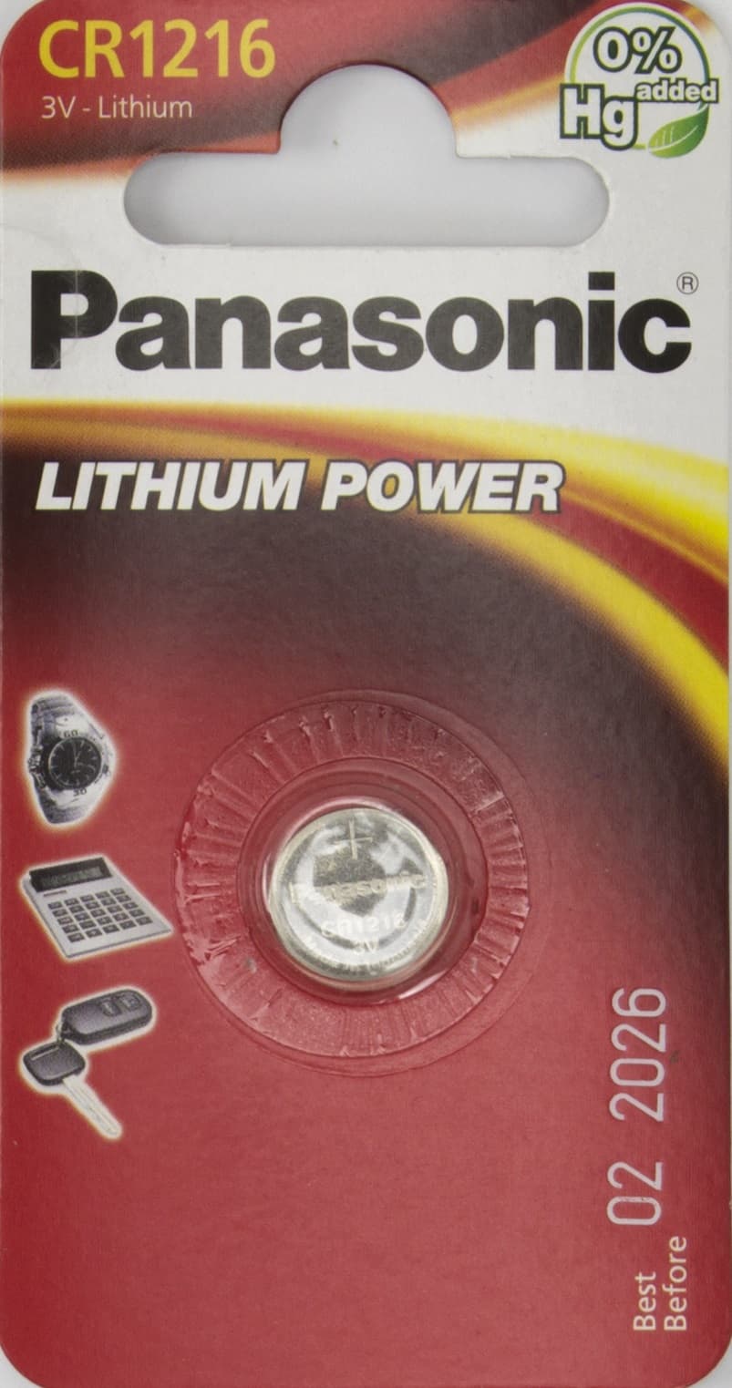 Батарейка Panasonic CR1216/1bl (12)
