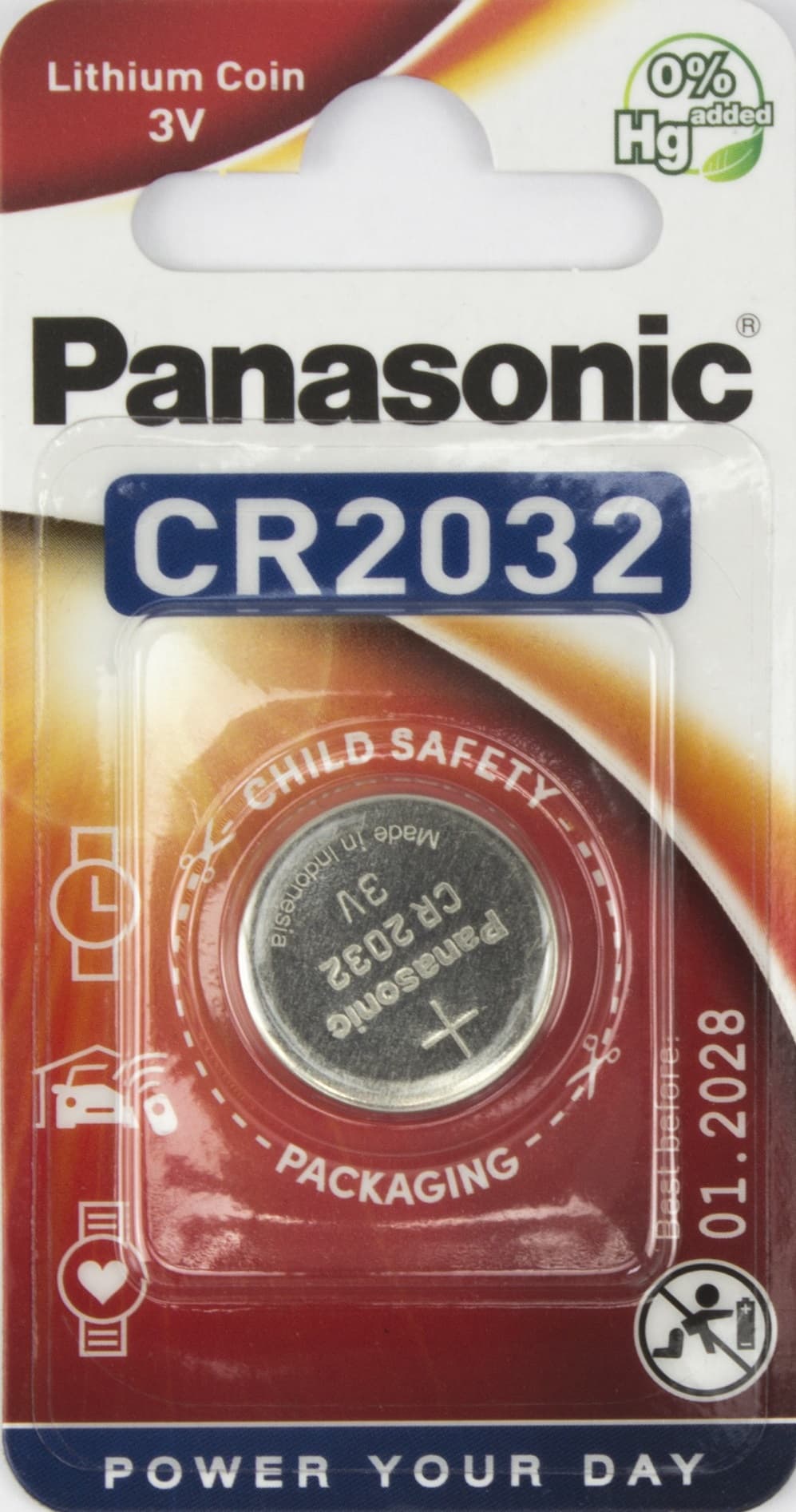 Батарейка Panasonic CR2032/1bl 3 V lithium (12)