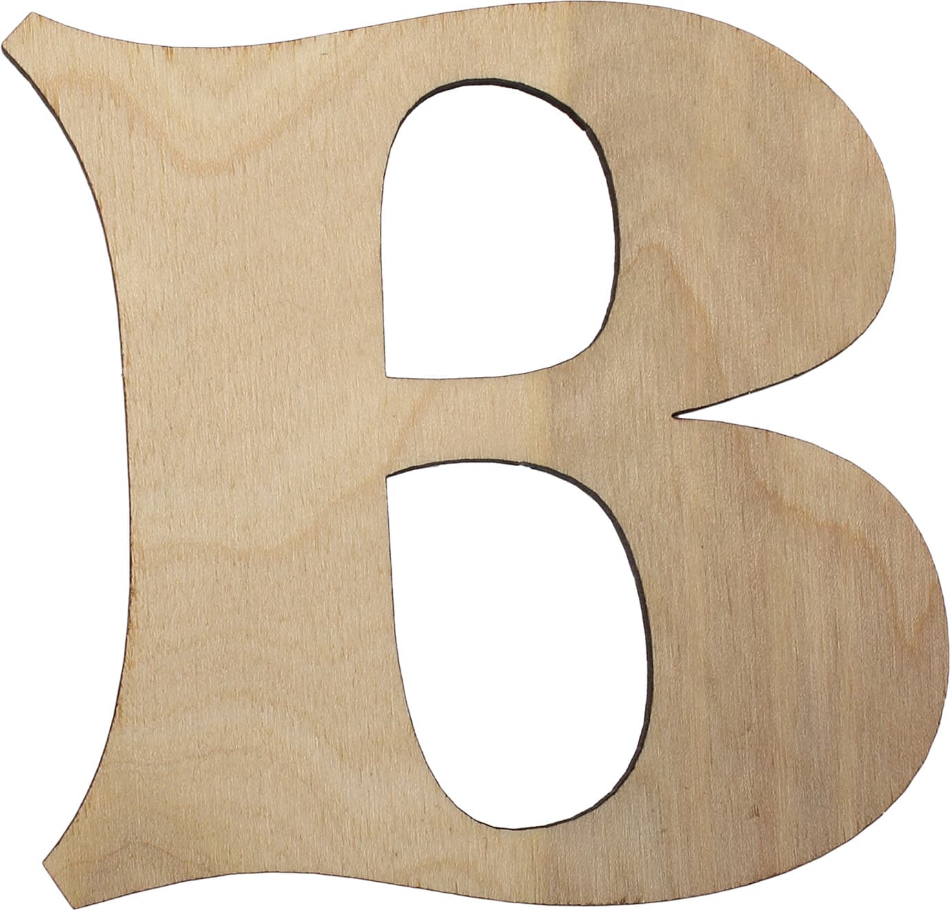 Заготовка фанера буква английская B h10см (5)