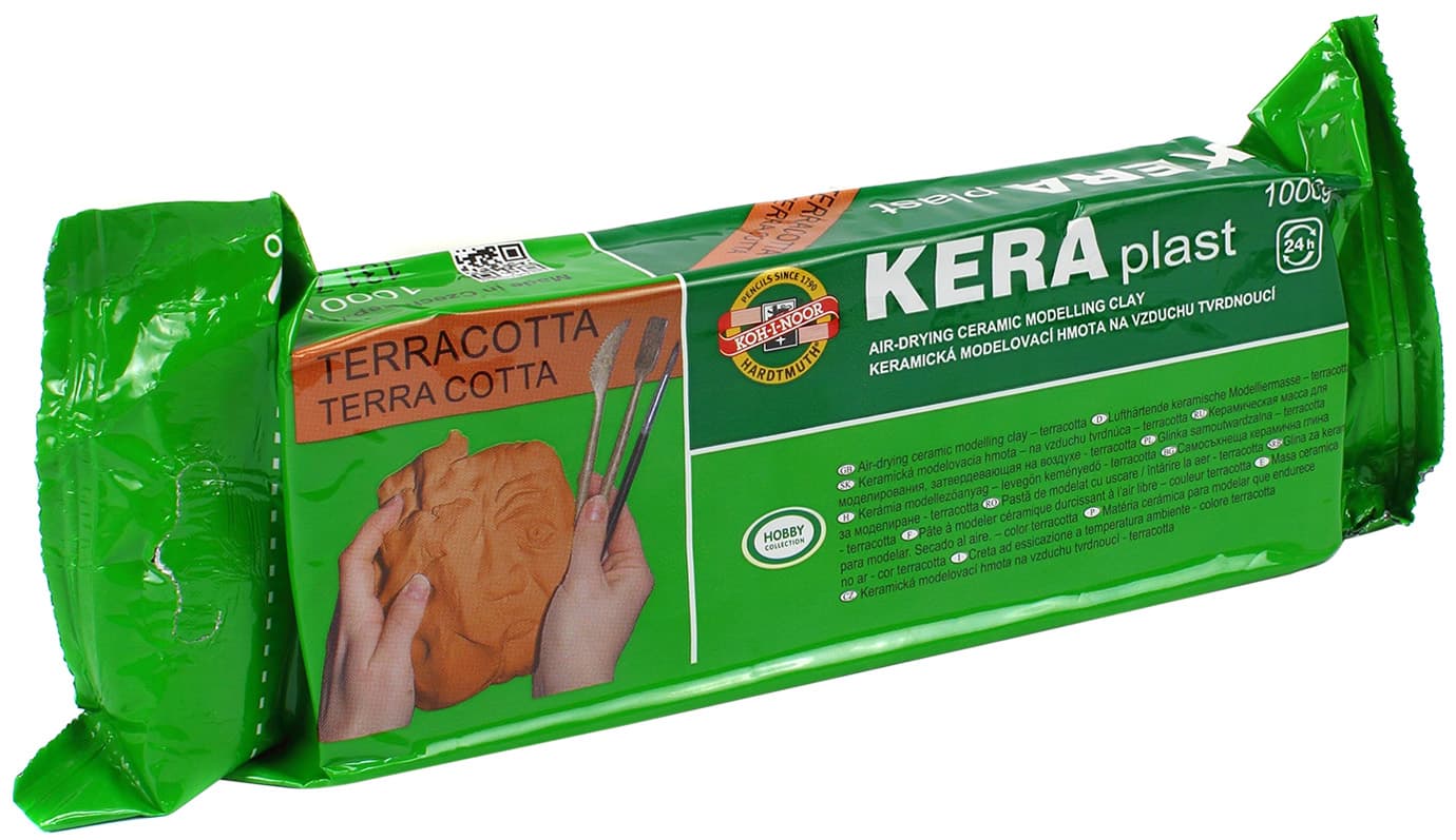 Пластилин Koh-i-noor Keraplast 1000г терракотовый (10) 131707