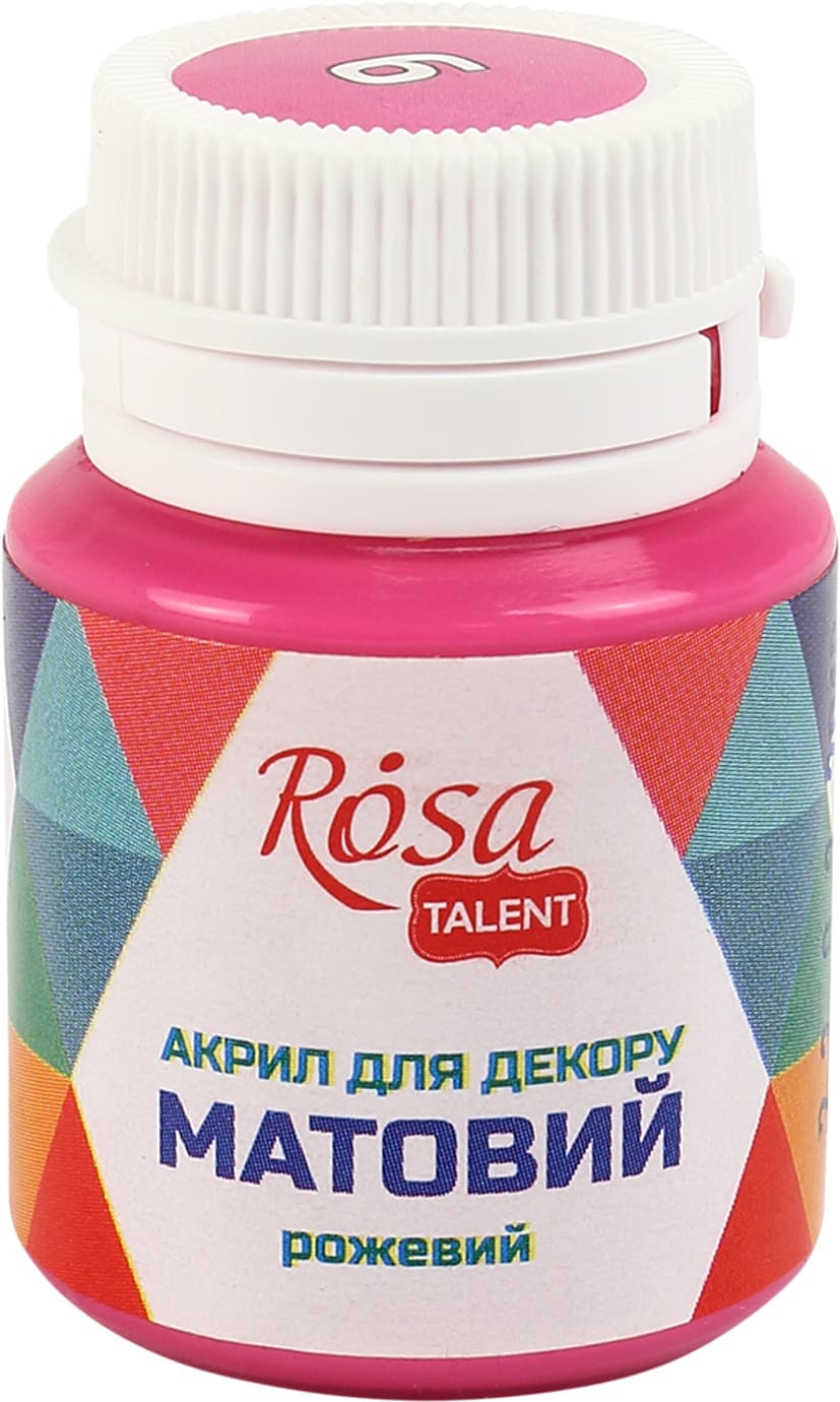 Акрил для декора Rosa Start 20мл матовый розовый 20009/9115