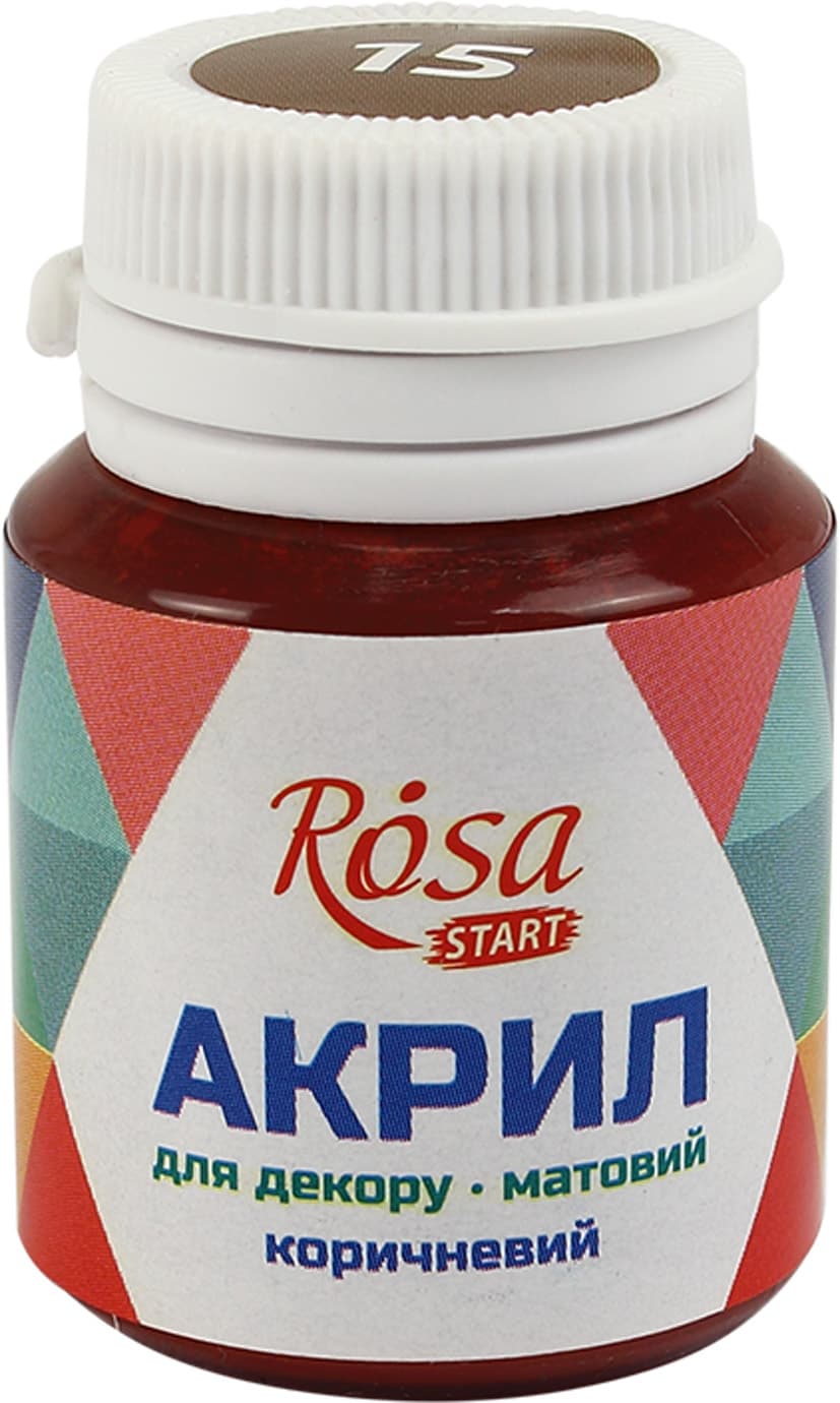 Акрил для декора Rosa Talent 20мл матовый коричневый 20015/9177