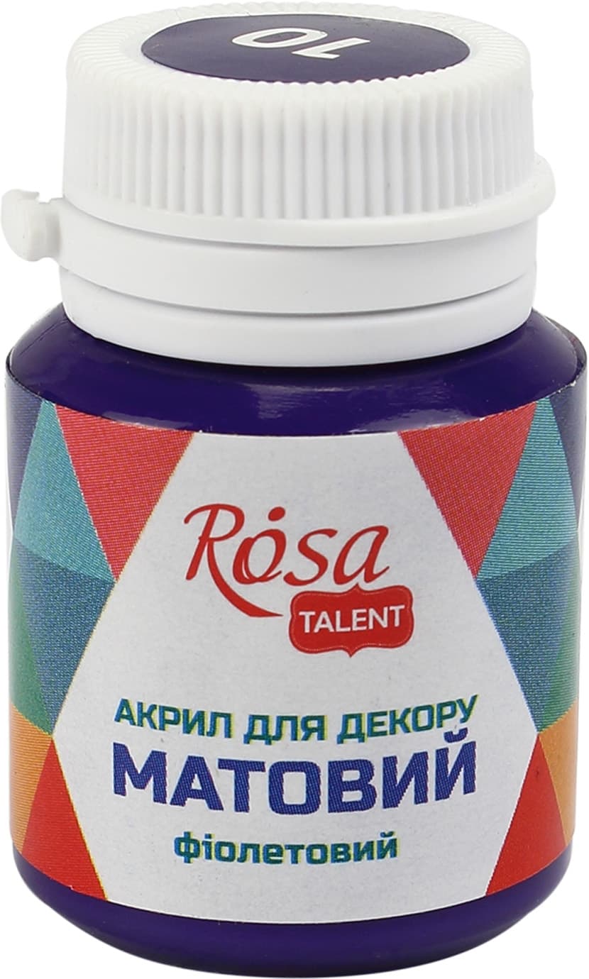 Акрил для декора Rosa Start 20мл матовый фиолетовый темный 20010/9122