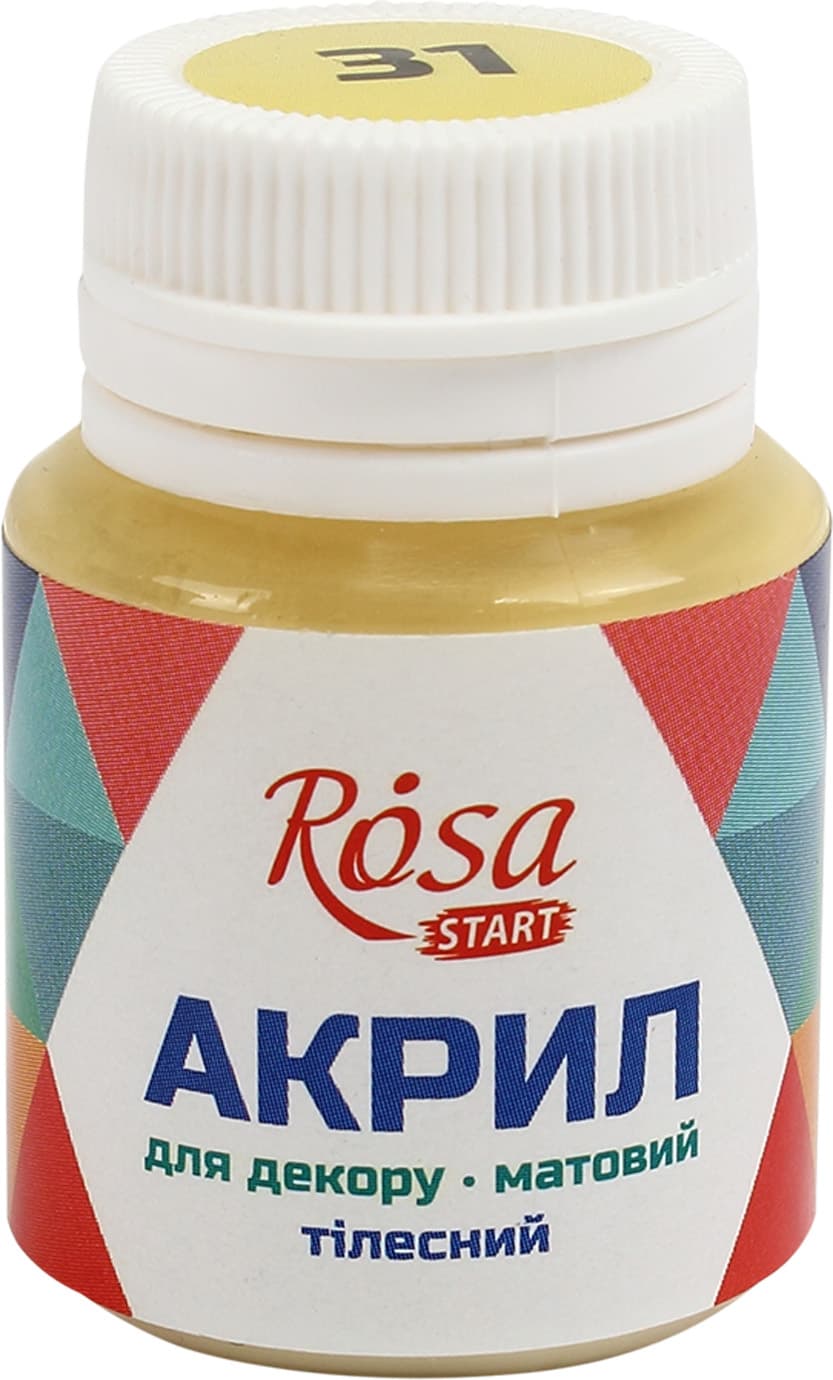 Акрил для декора Rosa Start 20мл матовый телесный 20031/9214
