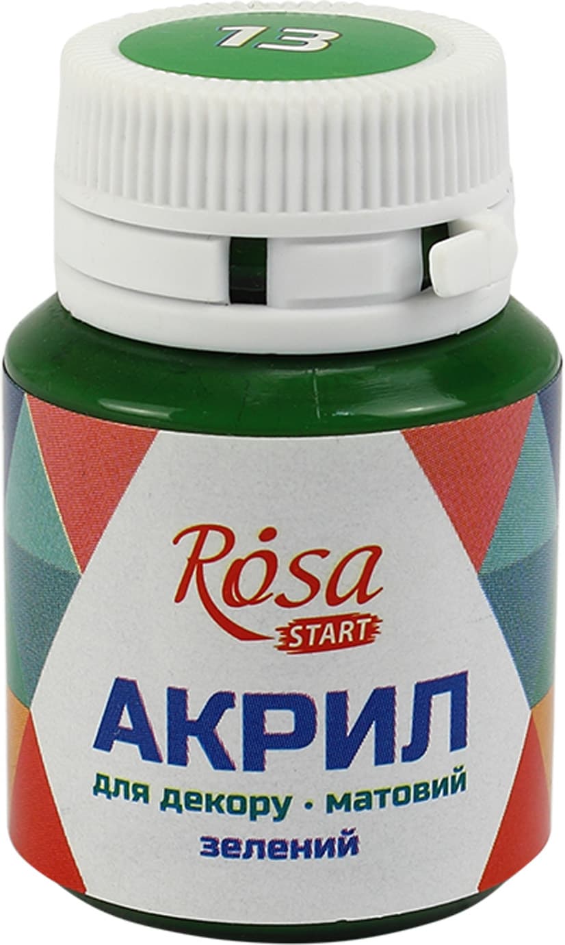 Акрил для декора Rosa Talent 20мл матовый зеленая 20013/9153
