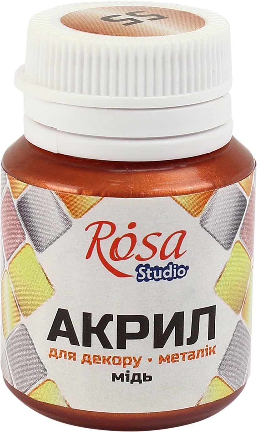 Акрил для декору Rosa Studio 20мл металік мідь 22005/3100