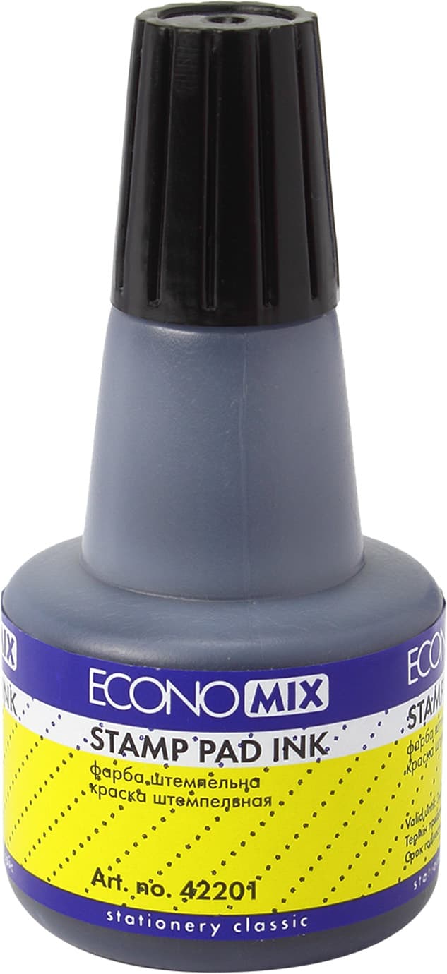 Штемпельна фарба Economix чорна (12) E42201-01