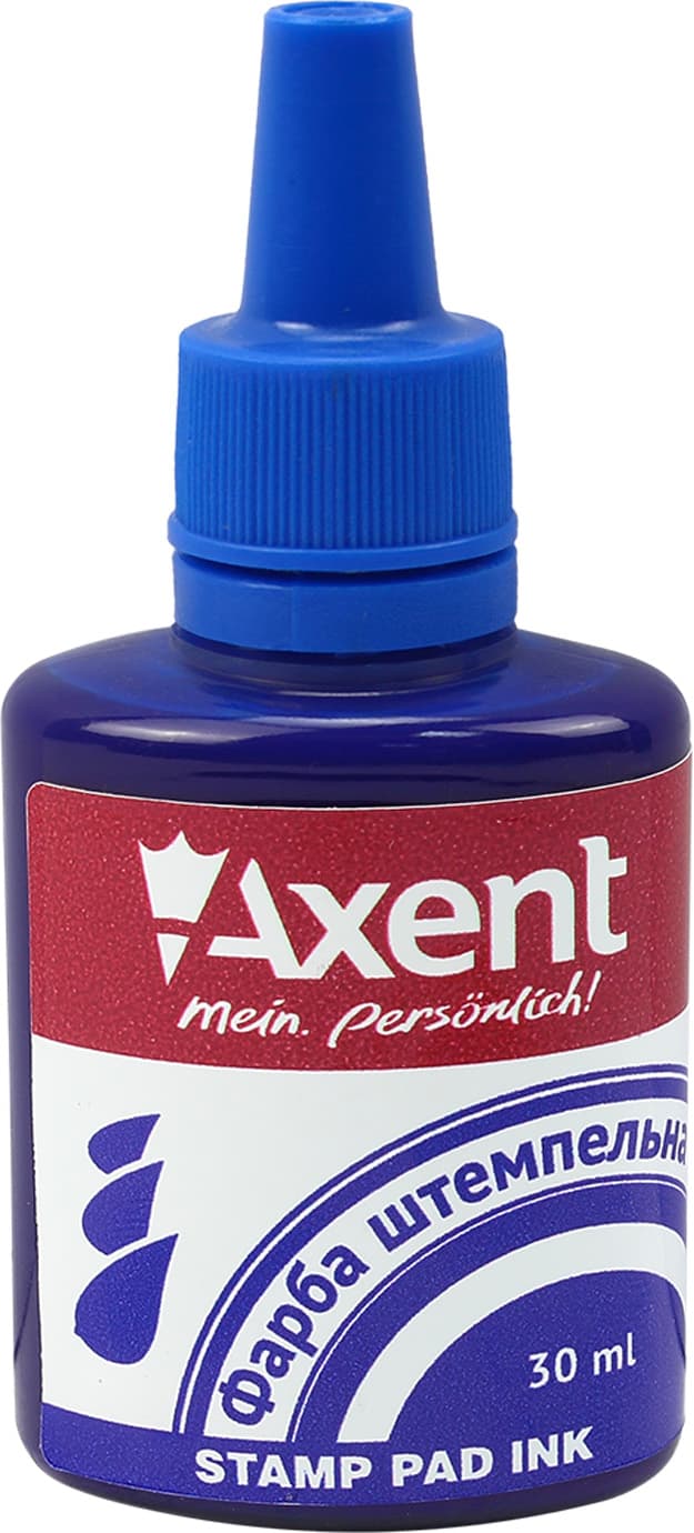 Штемпельна фарба Axent 30мл синя (12) 7301-02-A