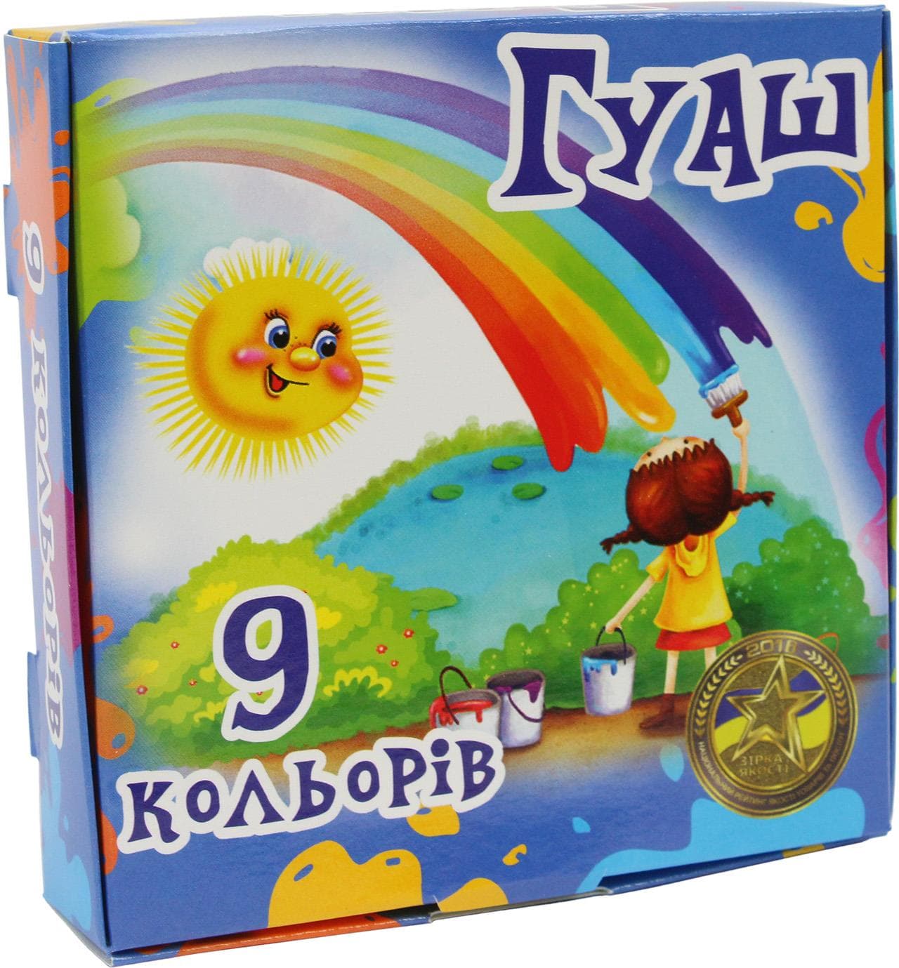 Гуаш Конотоп Тетрада 9 кольорів 10мл (40)