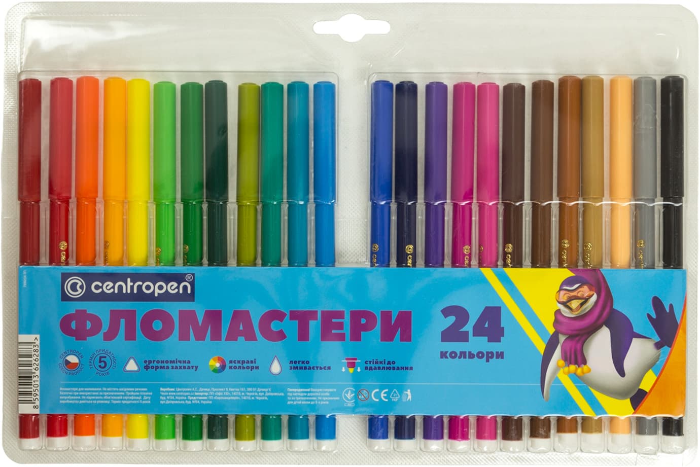 Фломастери Centropen Color World 24 кольори (1) (80) 7550/24
