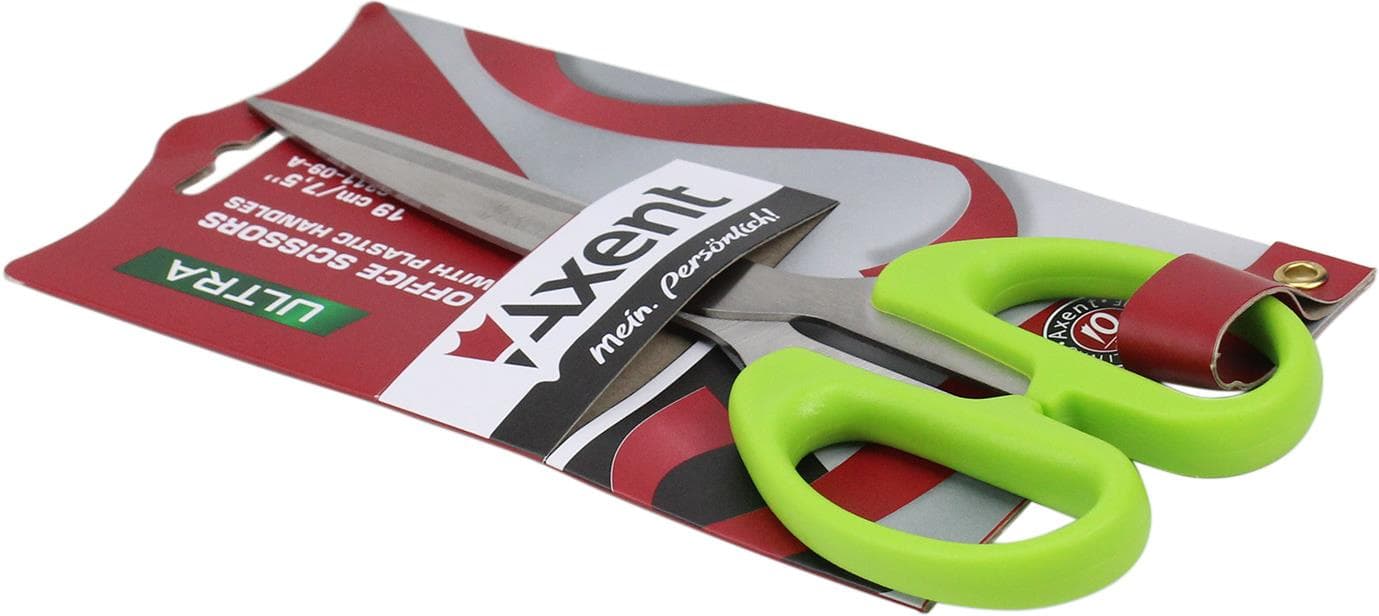 Ножиці офісні Axent Ultra 19см салатові (10) 6211-09