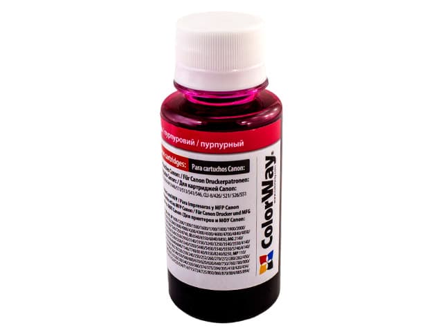  Чорнило ColorWay Canon CL-38/CLI-521/CW521M 100мл magenta №CW-CW521M01