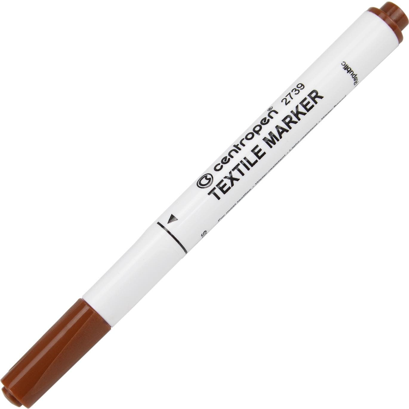 Маркер Centropen Textile 2 мм коричневий (10) 2739/07