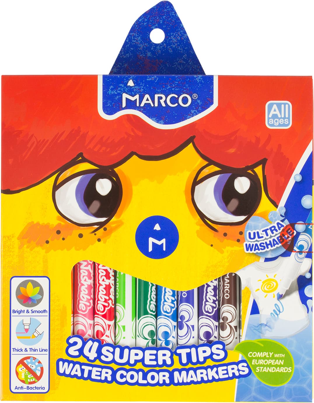 Фломастери Marco 24 кольори 2,3 мм (6) (24) 1630-24