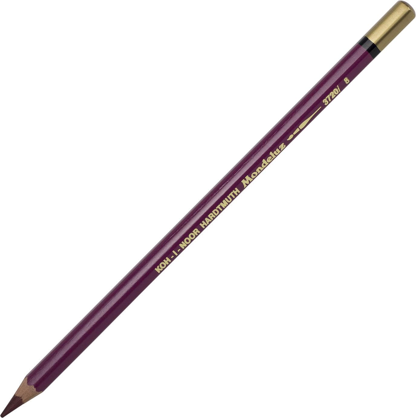 Олівець кольоровий акварельний Koh-i-noor Mondeluz bordeax red/бордовий червоний 3720/8