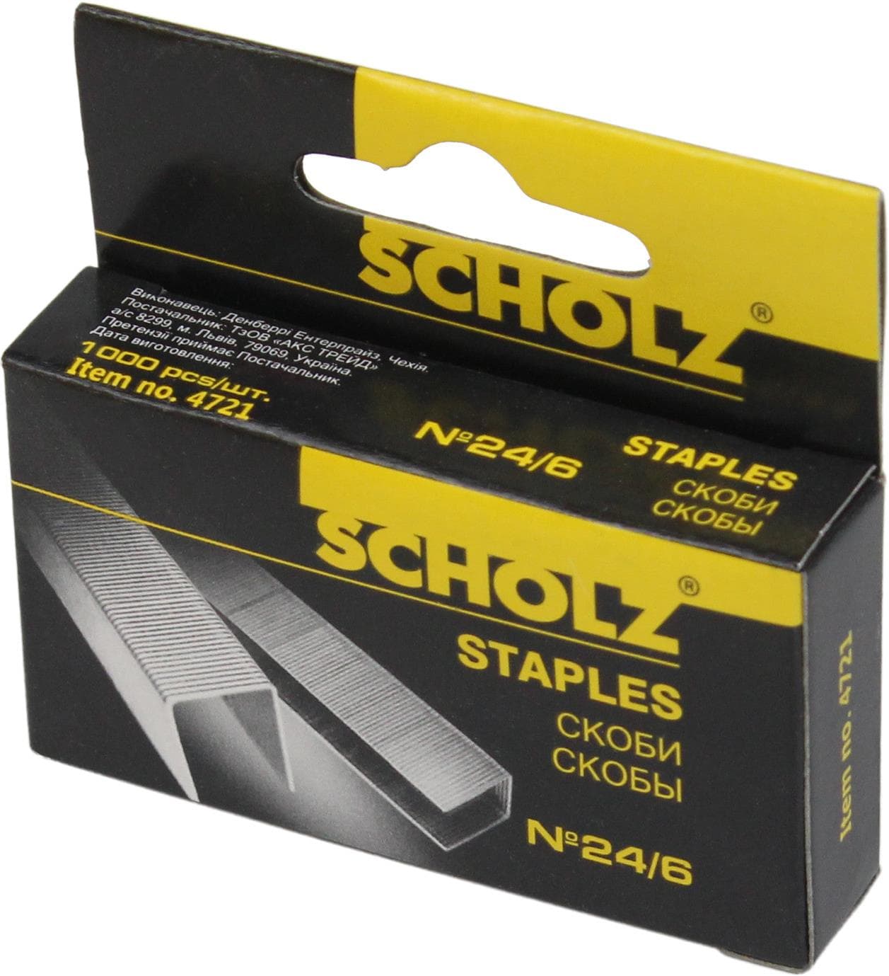 Скоби Scholz 24/6 1000 шт (10) 4721