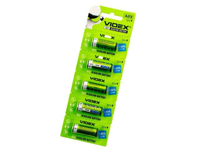 Батарейка VidexA23/E23A/5mbl (5) (50) (500)