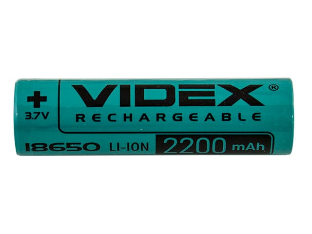 Аккумулятор Videx Li-ion 18650-R, 2200 mAh