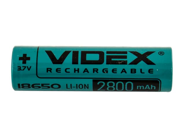 Аккумулятор Videx Li-ion 18650-R, 2800 mAh