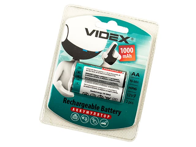 Аккумуляторы Videx (HR-06,1000 mAh) / блистер 2 шт