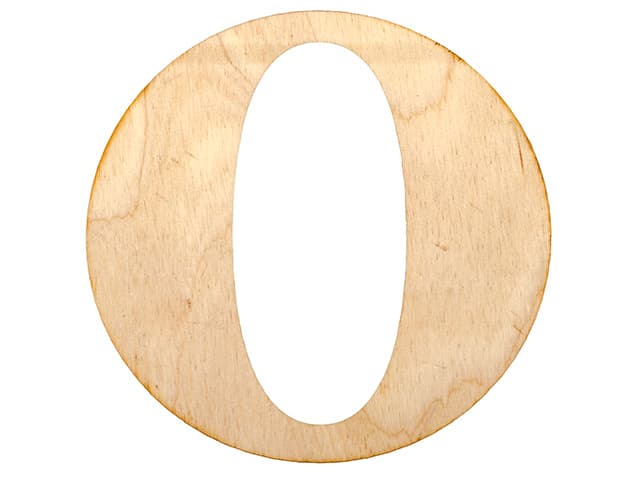 Заготовка фанера буква английская O h10см (5)