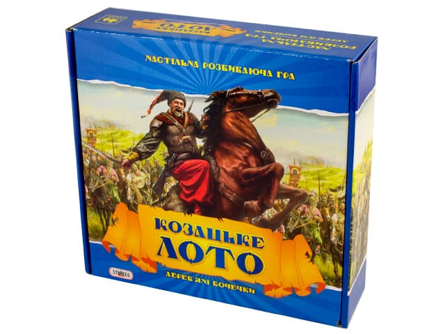 Лото деревянное Казацкое в коробке 26х26х10см Strateg 341