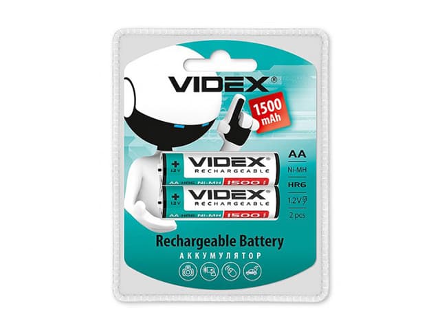 Аккумуляторы Videx (HR-06, 1500 mAh) блистер 2 шт