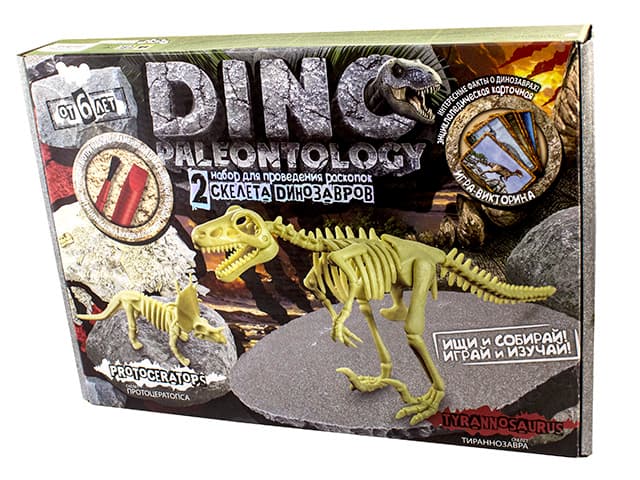 Набір для проведення розкопок DankoToys Dino Paleontology (5) DP-01-01,02,03,04,05