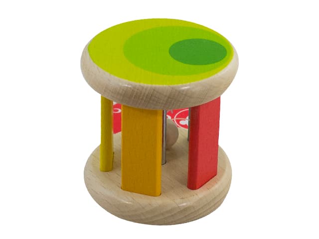 Игрушка деревянная каталка Разноцветный цилиндр Classic World (12) 3053