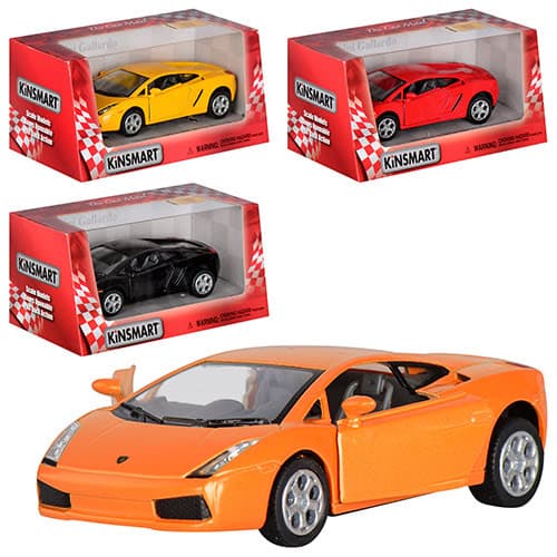 Машина металева Lamborghini Gallardo Kinsmart в коробці (24) (96) KT-5098-W